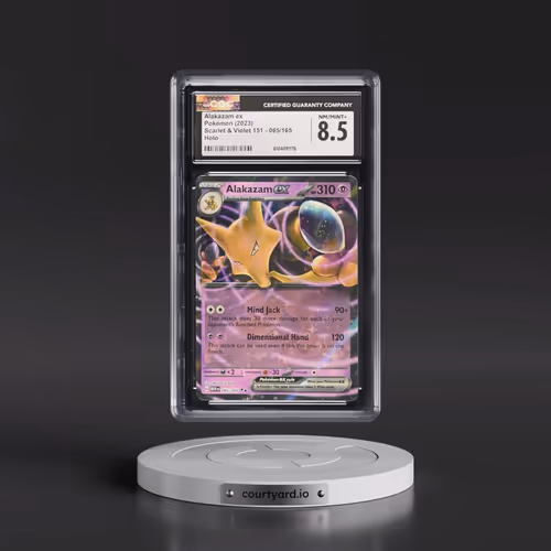 2023 Scarlet & Violet 151 - MEW EN #065/165 Alakazam ex - Holo (CGC 8.5 NM-MT+)