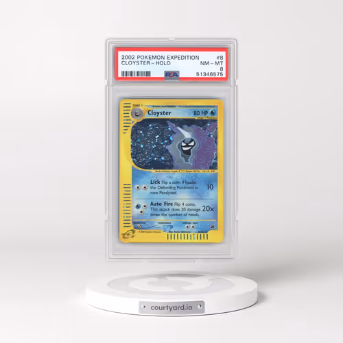2002 Pokémon Expedition #8 Cloyster - Holo (PSA 8 NM-MT)