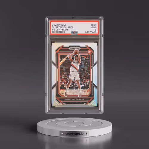 2022 Panini Prizm #250 Shaedon Sharpe - Silver Prizm (PSA 9 MINT)