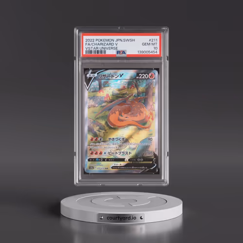 2022 Pokémon Sword & Shield Vstar Universe #211 Charizard V - Holo Full Art (PSA 10 GEM MINT)