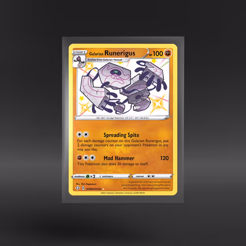 Shining Fates Shiny Vault #SV066/SV122 Galarian Runerigus