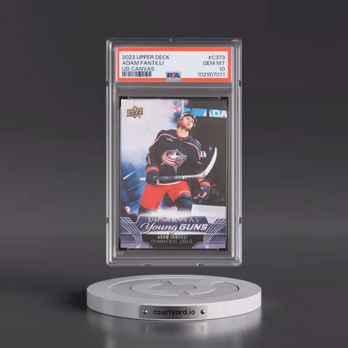 2023 Upper Deck UD Canvas #C373 Adam Fantilli (PSA 10 GEM MINT)