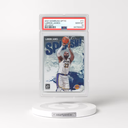 2021 Panini Donruss Optic #11 LeBron James - Splash! (PSA 10 GEM MINT)