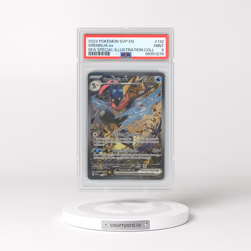 2024 Pokémon Svp EN-SV Black Star Promo #132 Greninja EX - Holo Shrouded Fable Special Illustration Collection (PSA 9 MINT)