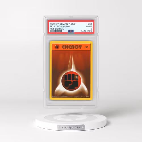 1999 Pokémon Game #97 Fighting Energy - 1st Edition (PSA 9 MINT)