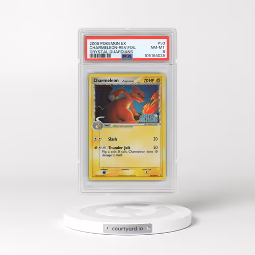 2006 Pokémon EX Crystal Guardians #30 Charmeleon - Reverse Foil (PSA 8 NM-MT)