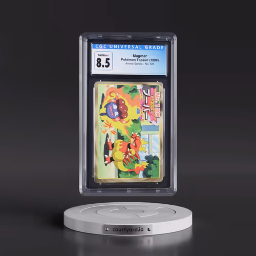 1998 (Two Pokémon) Anime Series #126 Magmar - (Solid Color Border w/ Green Back) (CGC 8.5 NM-MT+)