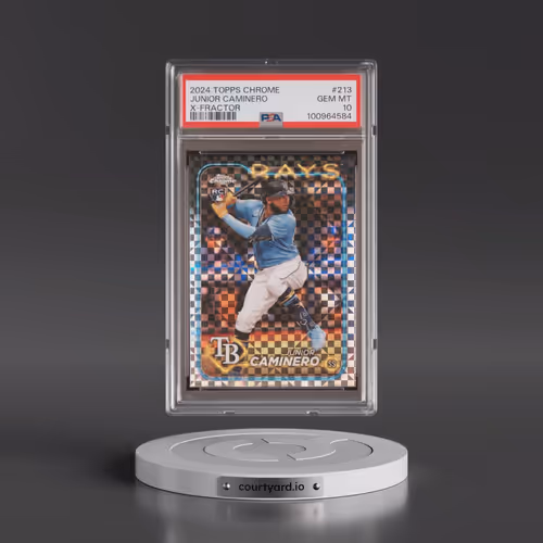 2024 Topps Chrome #213 Junior Caminero - X-Fractor (PSA 10 GEM MINT)
