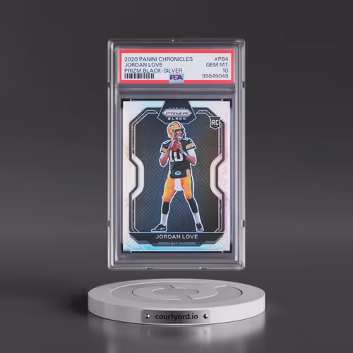 2020 Panini Chronicles Prizm Black #PB4 Jordan Love - Silver (PSA 10 GEM MINT)