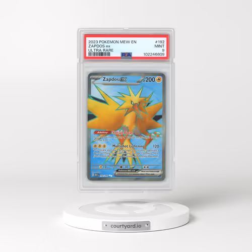 2023 Pokémon Mew EN-151 #192 Zapdos EX - Holo Ultra Rare (PSA 9 MINT)