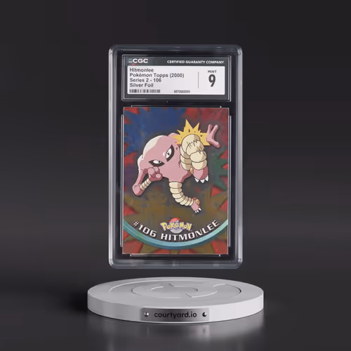 1999 Series 2 (Oval Nintendo Seal) #106 Hitmonlee - Silver Foil (CGC 9 MINT)