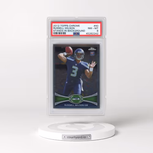 2012 Topps Chrome #40 Russell Wilson - Stands in Background (PSA 8 NM-MT)