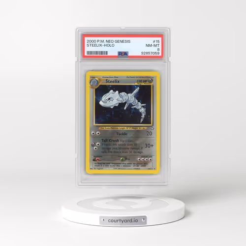 2000 Pokémon Neo Genesis #15 Steelix - Holo (PSA 8 NM-MT)