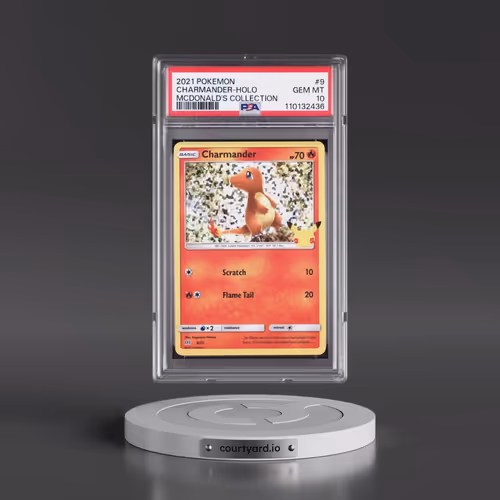 2021 Pokémon Mcdonald's Collection #9 Charmander - Holo (PSA 10 GEM MINT)