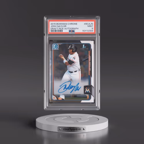 2015 Bowman Chrome Draft Pick Autograph #BCAJN Josh Naylor (PSA 9 MINT)
