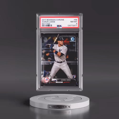 2017 Bowman Chrome #56 Aaron Judge - Batting (PSA 8 NM-MT)
