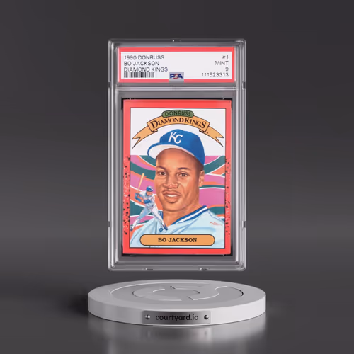 1990 Donruss #1 Bo Jackson - Diamond Kings (PSA 9 MINT)