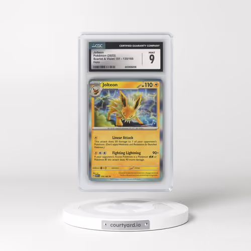 2023 Scarlet & Violet 151 - MEW EN #135/165 Jolteon - Holo (CGC 9 MINT)