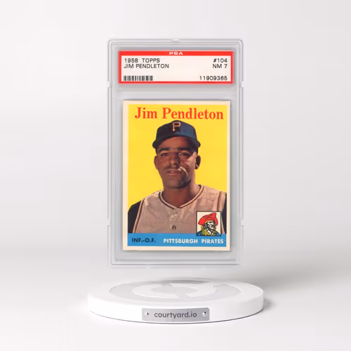 1958 Topps #104 Jim Pendleton (PSA 7 NM)