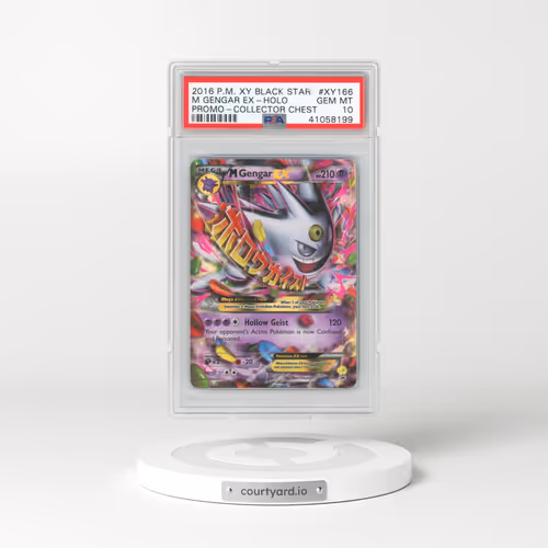 2016 Pokémon XY Black Star Promo #XY166 M Gengar EX - Holo Holo Collector Chest (PSA 10 GEM MINT)