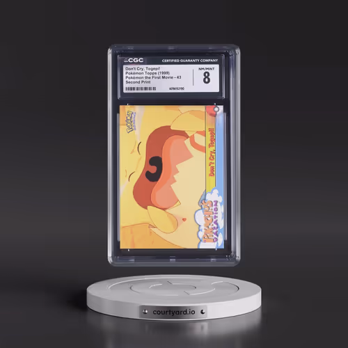 1999 Pokémon the First Movie #43 Don't Cry, Togepi! - Second Print (Black Topps Logo) (CGC 8 NM-MT)