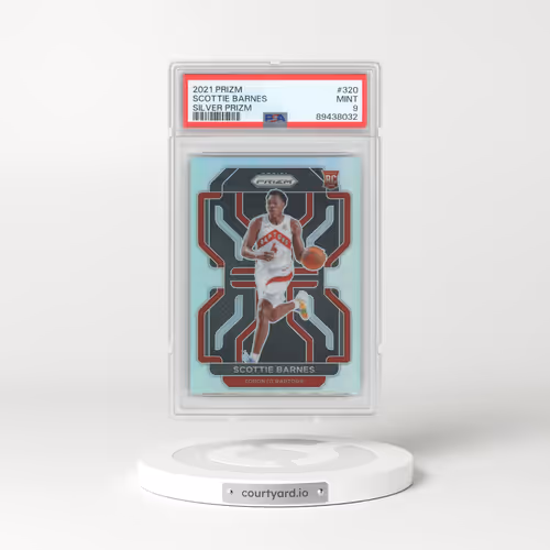 2021 Panini Prizm #320 Scottie Barnes - Silver Prizm (PSA 9 MINT)