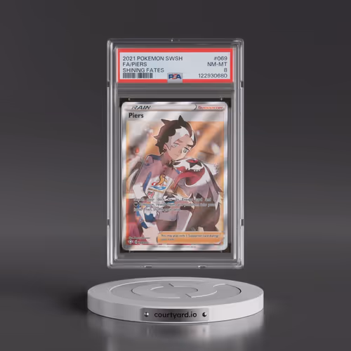 2021 Pokémon Sword & Shield Shining Fates #069 Piers - Full Art (PSA 8 NM-MT)