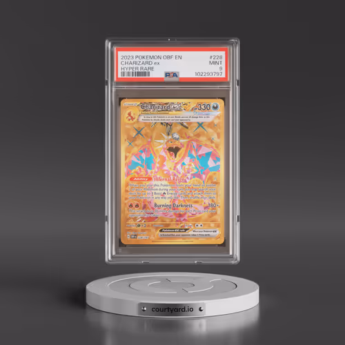 2023 Pokémon Obf EN-Obsidian Flames #228 Charizard EX - Holo Hyper Rare (PSA 9 MINT)