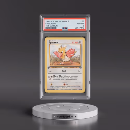 1999 Pokémon Jungle #62 Spearow - 1st Edition (PSA 8 NM-MT)