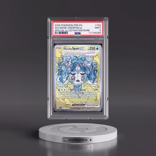 2025 Pokémon Pre EN-Prismatic Evolutions #152 Wellspring Mask Ogerpon EX - Holo Special Illustration