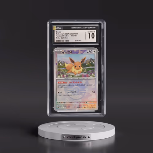 2024 Pokémon Sv8a-Terastal Fest EX #125 Eevee - Reverse Holo (CGC 10 GEM MINT)