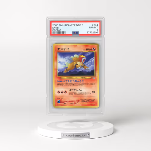 2000 Pokémon Neo 3 Promo #244 Entei - Promo (PSA 8 NM-MT)