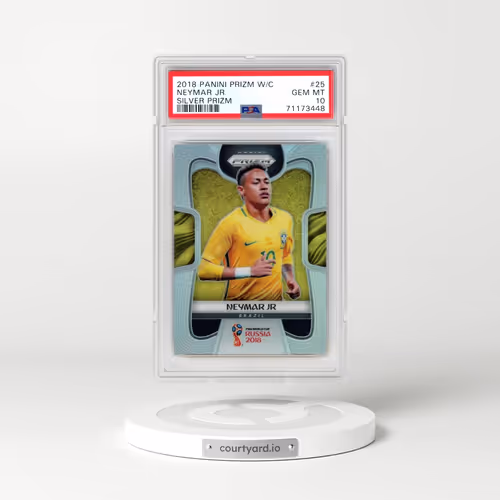 2018 Panini Prizm World Cup #25 Neymar Jr. - Silver Prizm (PSA 10 GEM MINT)