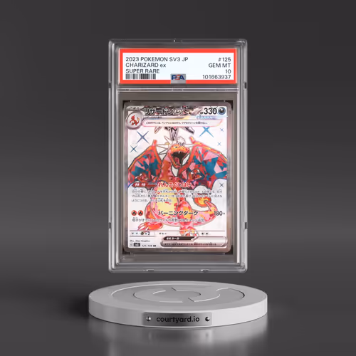 2023 Pokémon SV3-Ruler of the Black Flame #125 Charizard EX - Holo Super Rare (PSA 10 GEM MINT)