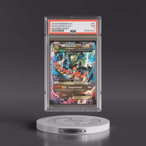 2015 Pokémon XY Roaring Skies #61 M Rayquaza EX - Holo (PSA 7 NM)