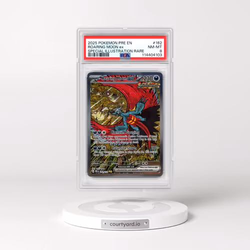 2025 Pokémon Pre EN-Prismatic Evolutions #162 Roaring Moon EX - Holo Special Illustration Rare (PSA