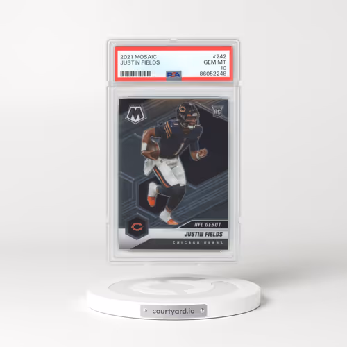 2021 Panini Mosaic #242 Justin Fields (PSA 10 GEM MINT)