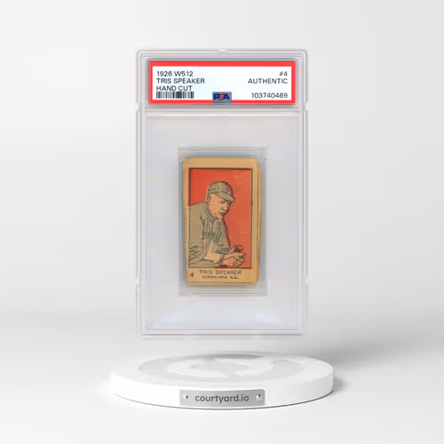 1926 W512 Hand Cut #4 Tris Speaker (PSA AUTHENTIC)