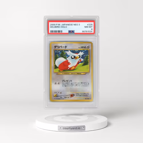2000 Pokémon Neo 3 #225 Delibird - Holo (PSA 8 NM-MT)