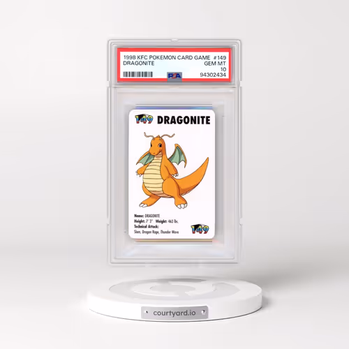 1998 Kfc Pokémon Card Game #149 Dragonite (PSA 10 GEM MINT)
