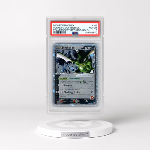 2004 Pokémon EX Team Rocket Returns #102 Rocket's Scyther EX - Holo Holo (PSA 8 NM-MT)