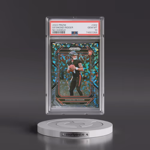 2022 Panini Prizm #302 Desmond Ridder - No Huddle (PSA 10 GEM MINT)