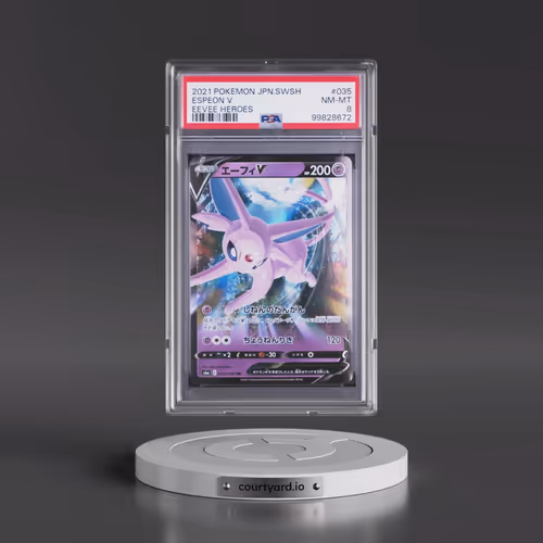 2021 Pokémon Sword & Shield Eevee Heroes #035 Espeon V - Holo (PSA 8 NM-MT)