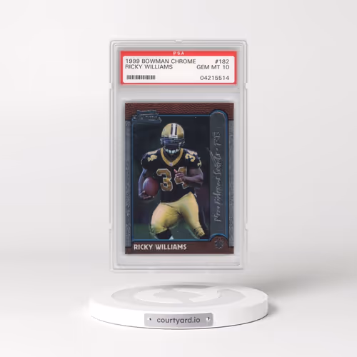 1999 Bowman Chrome #182 Ricky Williams (PSA 10 GEM MINT)