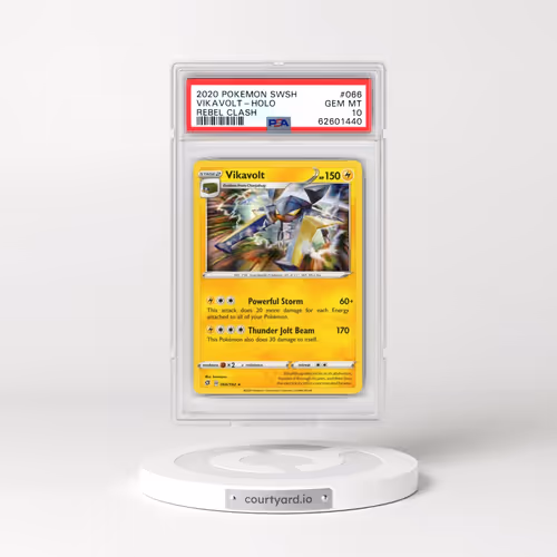 2020 Pokémon Sword & Shield Rebel Clash #066 Vikavolt - Holo (PSA 10 GEM MINT)