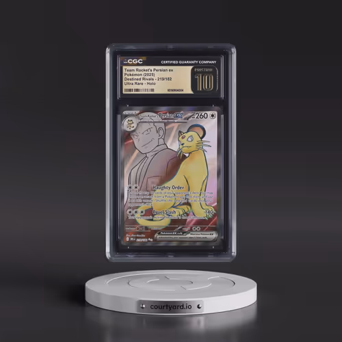 2025 Pokémon Dri EN-Destined Rivals #219 Team Rocket's Persian EX - Holo Ultra Rare (CGC 10 PRISTINE