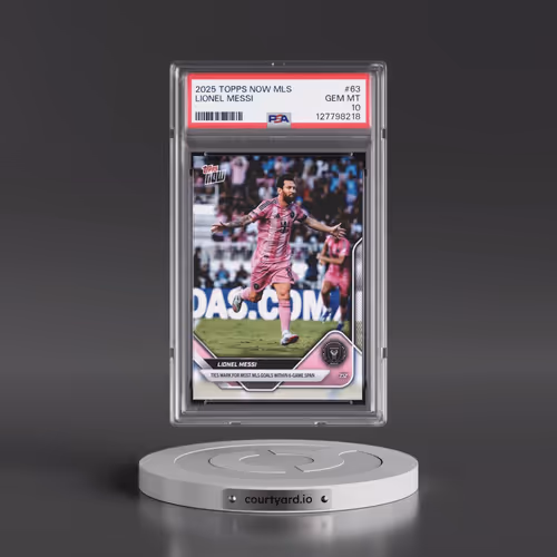 2025 Topps Now MLS #63 Lionel Messi (PSA 10 GEM MINT)