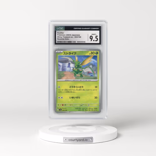 2023 Shiny Treasure ex #004/190 Scyther - Reverse Holo Digitized (CGC 9.5 MINT+)
