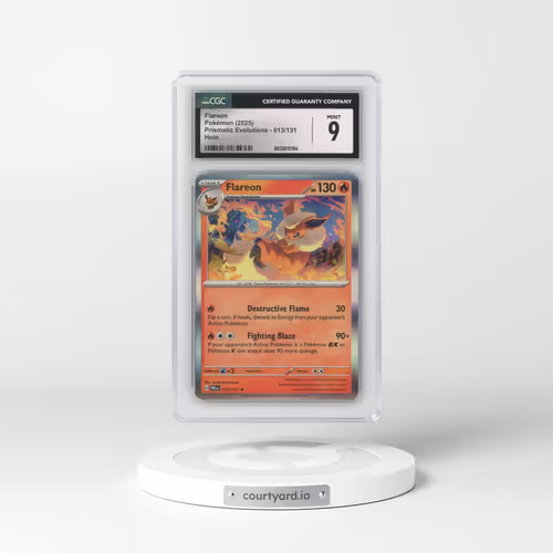 2025 Prismatic Evolutions - PRE EN #013/131 Flareon - Holo (CGC 9 MINT)