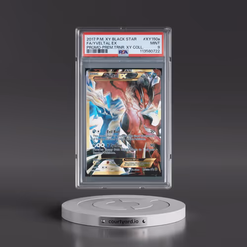 2017 Pokémon XY Black Star Promo #XY150a Yveltal EX - Holo Full Art Premium Trainer XY Collection (P